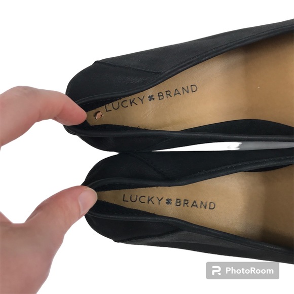 Lucky Brand Black Leather Loafer - Picture 8 of 10